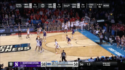 Northwestern-Florida Atlantic NCAA Tournament game